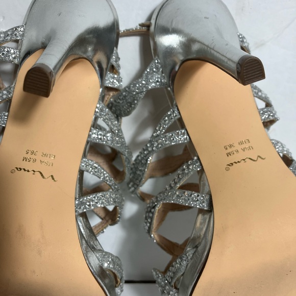 Nina Women’s Strappy Crystal Embellished Caged High Heels NWOT - Picture 7 of 7